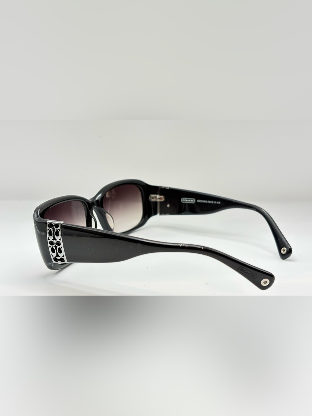Coach Bronwen S829 Black Oval Sunglasses Frames Only - Picture 6 of 9